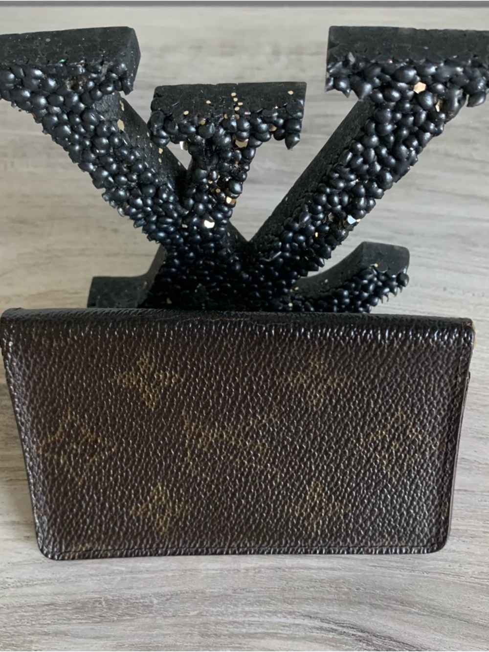 Vintage Compact Louis Vuitton card holder in dark brown monogram canvas. - Picture 2 of 12